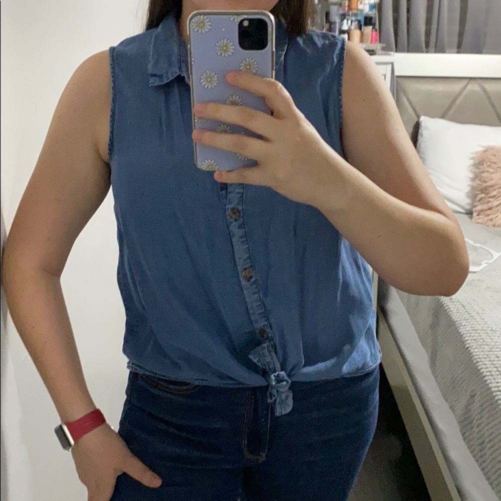 Jean blouse
